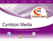 Tablet Screenshot of cymbionmedia.com